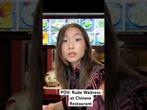 ASMR Rude Waitress at Chinese Restaurant Takes Your Order #asmr #asmrsounds