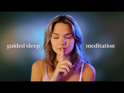 ASMR guided sleep meditation with gentle rain (soft spoken)