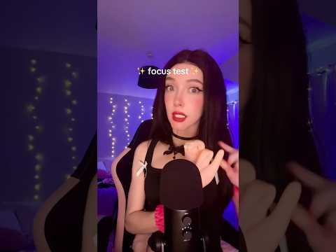 ASMR girl does focus test ♡ #asmr #shorts #comedy