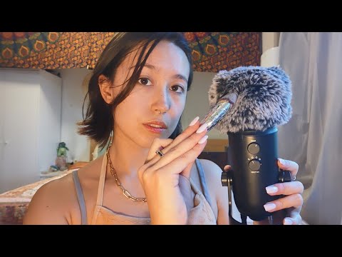 ASMR | Personal attention - Hand movements & tapping w long nails (ft. birds) 🐦