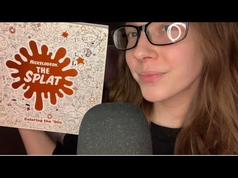 ASMR Tapping On A Nickelodeon Coloring Book (No Talking)