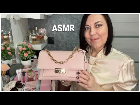 ASMR What's in my purse/ЧТО В МОЕЙ СУМКЕ MICHAEL KORS/РЕЛАКС Триггеры Звук пластика шуршание Таппинг