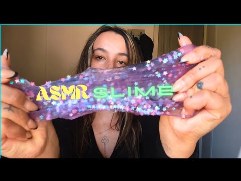 ASMR slime trigger/ tapping and scratching and sensory ball 💚