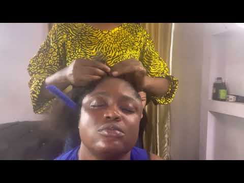 ASMR✨HAIR STYLIST SIS BRAIDS MY HAIR AND CRACKS GUM PT2