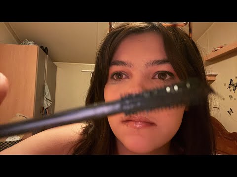 ASMR Personal attention, doing your makeup for tomorrow a bright and big day