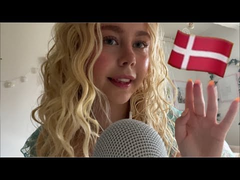 ASMR in Danish 🇩🇰 Danish Triggerwords 😍 Clickey whispers & mic scratching 🩷