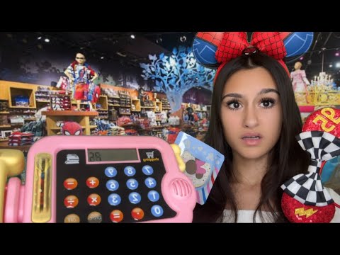 ASMR| RUDE disneyland store worker scans YOUR items😒