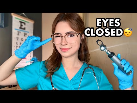 ASMR Cranial Nerve Exam but EYES CLOSED 👀 Doctor ASMR for Sleep ❤️ Follow my Instructions