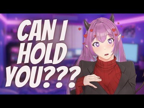 Sleep paralysis demon cuddles and comforts you to sleep (F4A) [ASMR]  [Heartbeats] [Brushing]