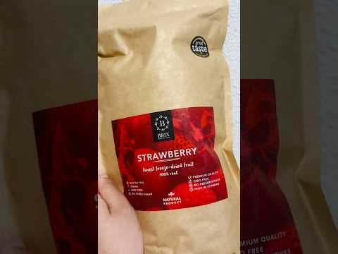 Fruta liofilizada 🍓#asmr #asmrcommunity #relax #tapping #youtubeshorts