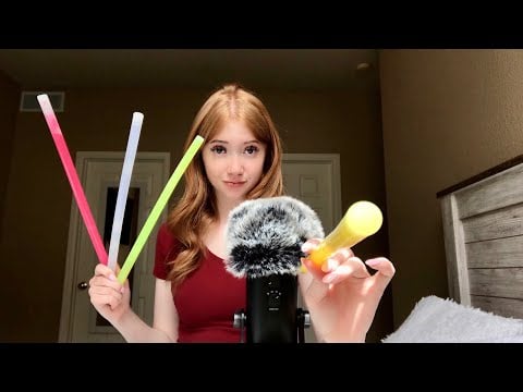 asmr glow stick tracing *light triggers*