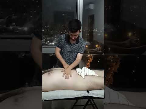 THE MOST RELAXING TURKISH MASSAGE FOR CHEST, ABDOMEN AND ARM AREA #satisfying #relaxing #asmr #short