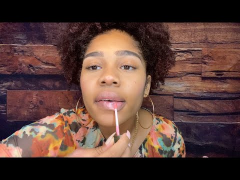 ASMR- TINGLY LIPGLOSS APPLICATION 👄✨ (Mouth Sounds + Lipgloss Pumping)