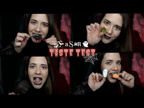 ASMR 👻 SPOOKY TASTE TEST 👻 mit entspannten Crinkles & Überraschungssounds | Deutsch/German