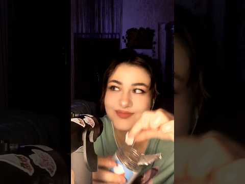 Asmr eating dry ice cream #asmr #relaxing #asmrsounds