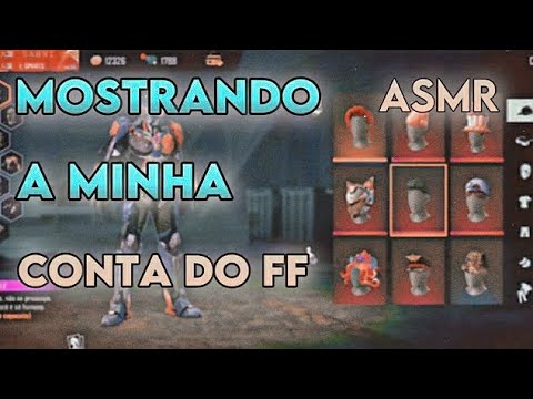 ASMR FF - MOSTRANDO A MINHA CONTA + JOGANDO COM SONS EM CAMADAS