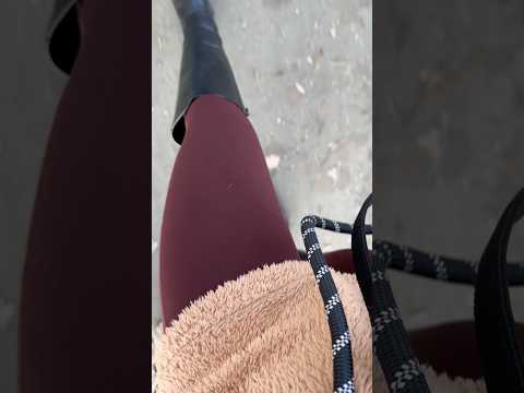 ASMR gehen mit den Hunden nach dem Sport in meiner braunen Leggings.  😋