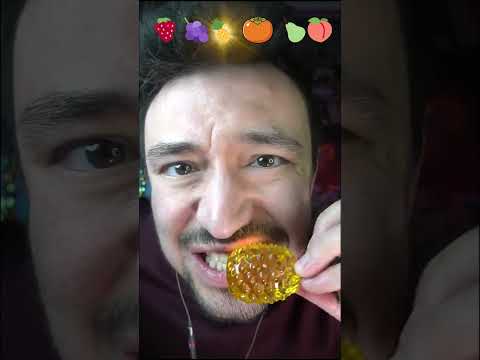 Trying Crystal Fruit 🍓🍇🍑 ASMR!!! cr: @kaeruku__n