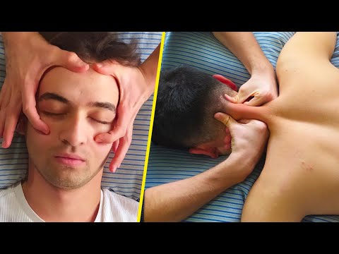 ASMR ✨ Soothing Face, Neck & Shoulder Massage Therapy for Deep Calm 💆‍♀️