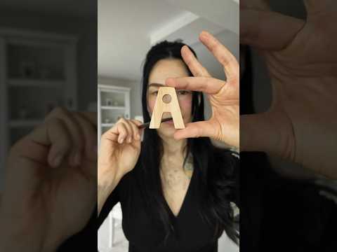 trace letters asmr