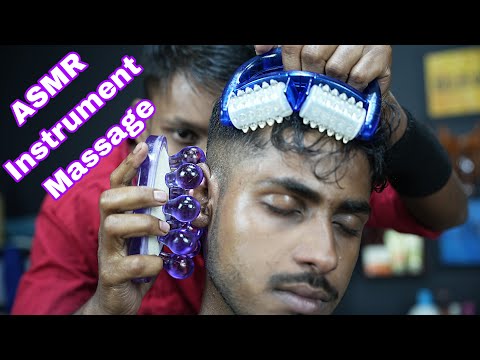 ASMR Instrument Head Massage For Deep Sleep | Neck Cracking Head Massage | Head Scratching Massage