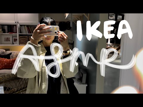 asmr at IKEA: living room showroom tour