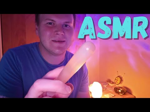 ASMR - Crystal Healing Energy - Aura Cleanse, Chakra Balance, Massage, Roleplay, Selenite Wand,