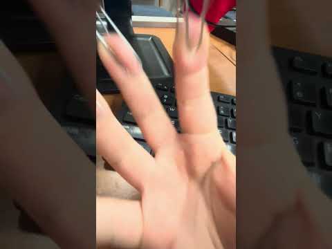 Paper Clip Nails #asmr #booktok #ralaxation #asmrtriggers #tinglessensation