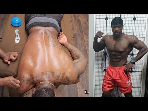 Bodybuilder's Shoulder Sports Massage (No Music)