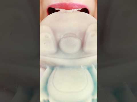 I ate giant Stitch ! | Wax candy eating sound ASMR