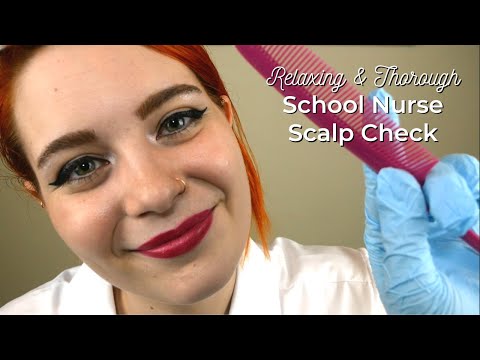 ASMR 🩺 School Nurse Examines Your Scalp 💖 | Soft Spoken Medical RP