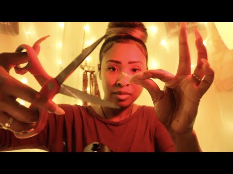 ASMR Cutting Combing + Removing Obstacles Whisper