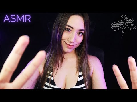 ASMR ✂️ PELUQUERIA IMAGINARIA ✂️ Duerme mientras te corto tu pelo 🩵 ASMR roleplay en ESPAÑOL