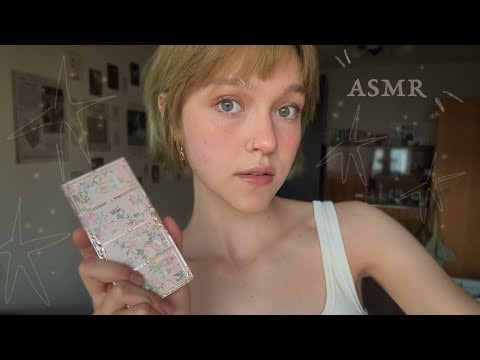 asmr ~ mute girl shows you cosmetics // triggers // mouth sounds // @flowerknows 🍓