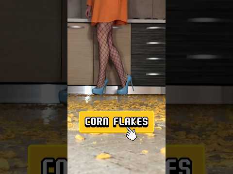 High Heels Crushing Food: Pea vs. CornFlakes! Oddly Satisfying ASMR
