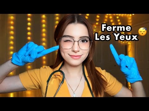ASMR Infirmière mais FERME LES YEUX 😌 Examen Médical Complet Pour S'endormir Vite 🩺 Eyes Closed !