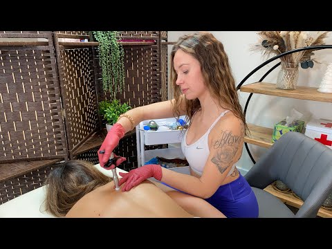 ASMR Chiropractic Adjustment | Neck, Shoulder, Cervical Spine Adjustment | Massage