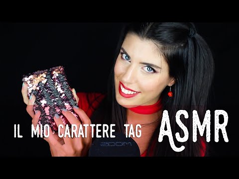 ASMR ita - 💁🏻‍♀️ QUALCOSA SU DI ME • Il mio carattere TAG (Whispering + Paillettes)