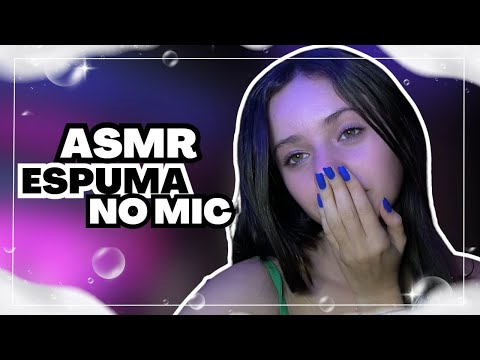 ASMR ESPUMA no MICROFONE: Sons Incríveis Que Vão Te Arrepiar!