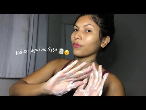 ASMR SPA COMPLETO PARA RELAXAMENTO EXTREMO | Massagem relaxante, Hidratação Capilar e muito mais 🫧🛁