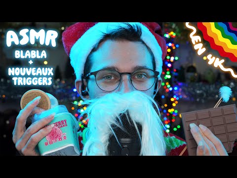 ASMR 4k | Je te raconte ma vie ( diagnostics etc... ) en faisant les nouveaux triggers  ! 🧡