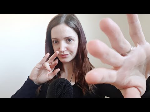 ASMR pure hand sounds with mouth sounds, tongue clicking, breathing, personal attention - relaxing