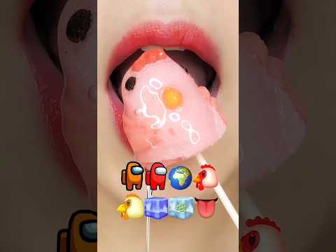 asmr EMOJI FOOD eating sounds(sped up)#asmr#asmrsounds