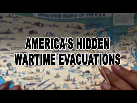 The Map of America's Wartime Evacuations | ASMR Vintage Map