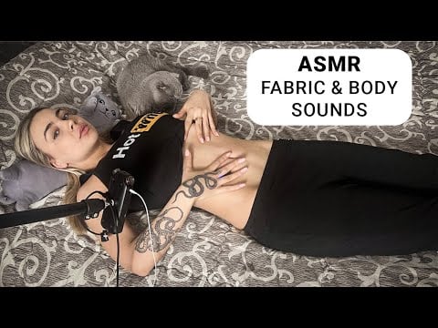 [4K USA ASMR] ASMR Massaging Anti-Cellulite Oil On My Belly (tapping, rubbing, skin sounds)