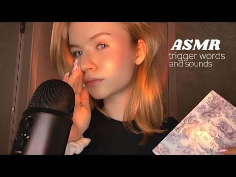 ASMR Close-Up Trigger Words & Tingly Sounds | Hand Movements & Mouth Sounds to Relax You