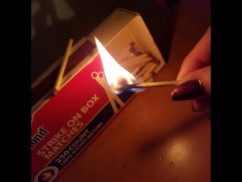 ASMR | 45 Minutes Playing With Matches | Lighting Matches | ~No Talking~ 🔥