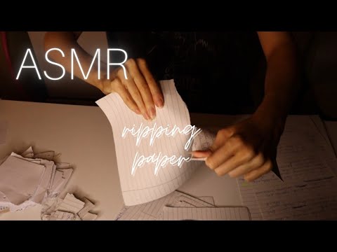 ASMR Paper Ripping Tearing Sounds (normal speed) | no talking