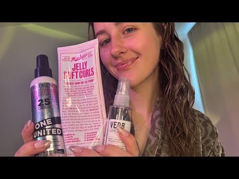 ASMR Soft Spoken Hair Routine 💇‍♀️ Brushing, Spraying, Layered Sounds & Personal Attention