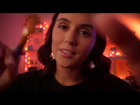 ASMR Getting You Ready for the Halloween Party 👻 Face Paint & Whispers ✨